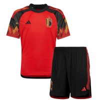 Dětský Fotbalový dres Belgie MS 2022 Domácí Krátký Rukáv (+ trenýrky)
